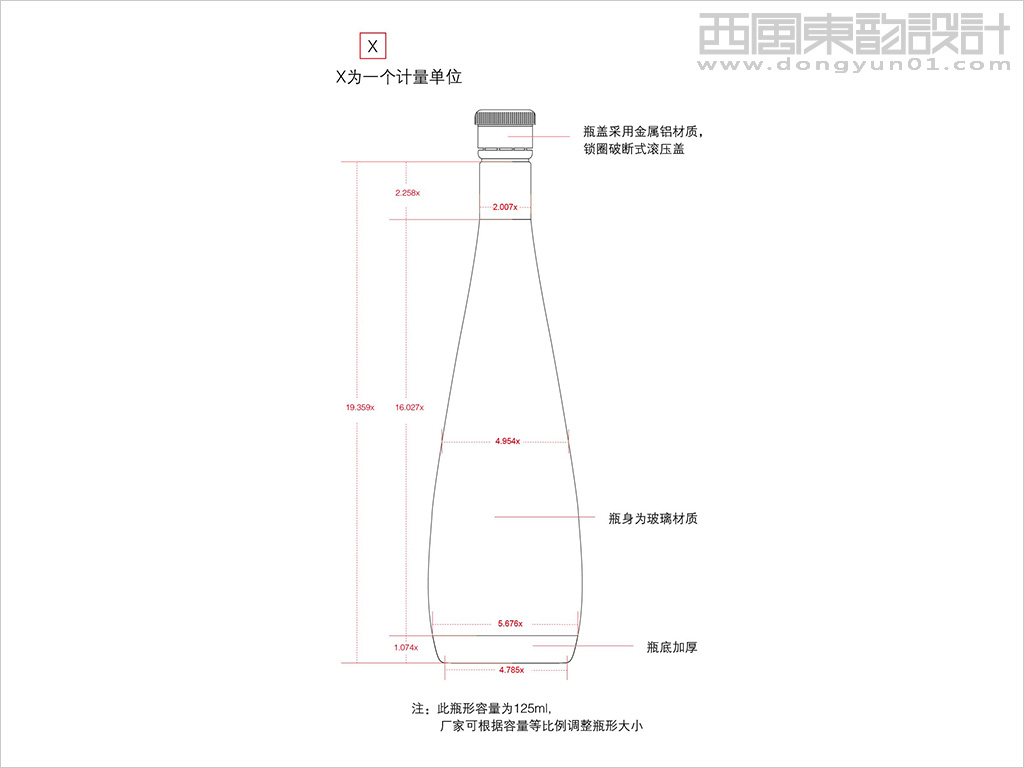 江蘇國色天香油用牡丹科技發(fā)展有限公司南園國色牡丹籽油瓶型設(shè)計線稿圖