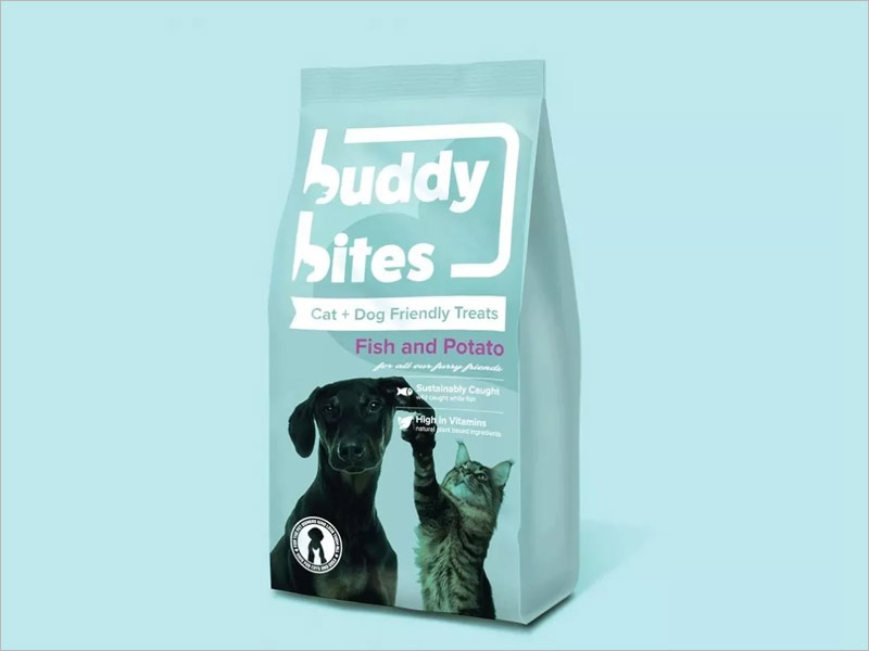 buddy bites 狗糧貓糧包裝設(shè)計(jì)圖片欣賞