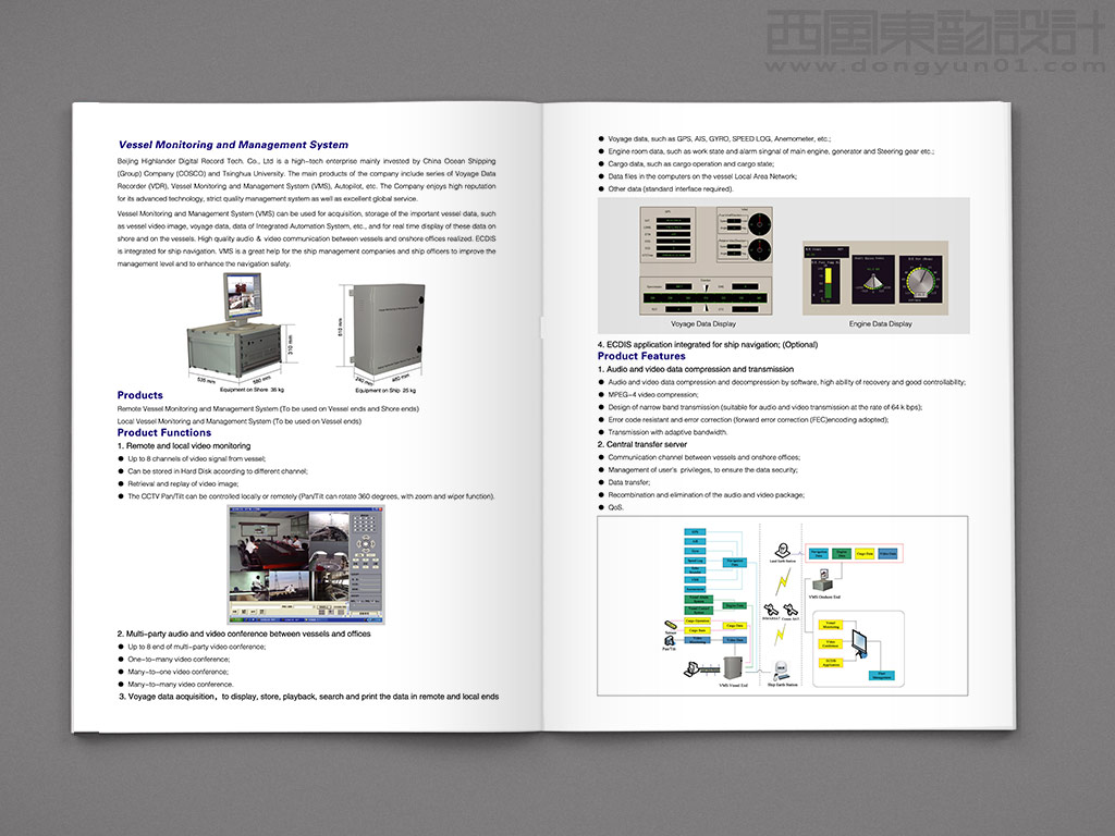 北京海蘭信數(shù)據(jù)記錄科技有限公司船舶監(jiān)控管理系統(tǒng)（VMS）宣傳折頁設(shè)計(jì)之內(nèi)頁設(shè)計(jì)