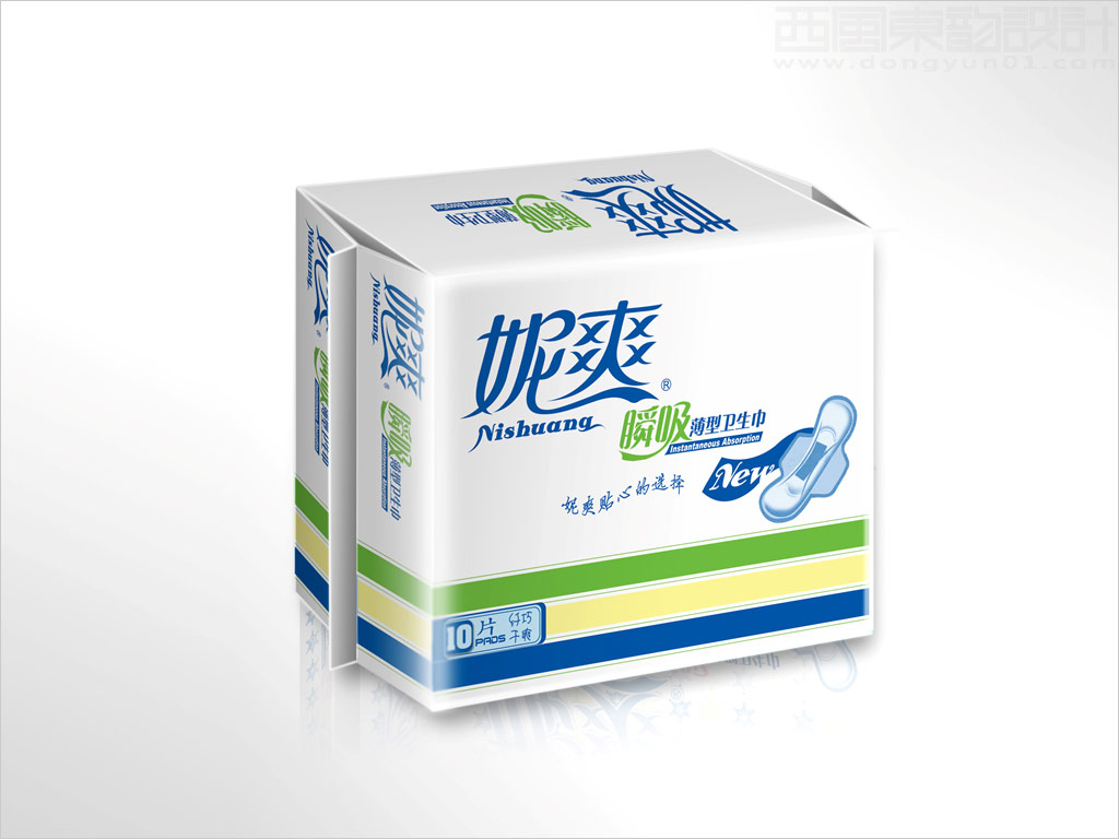 妮爽瞬吸衛(wèi)生巾日用品包裝設(shè)計(jì)