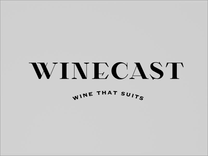 荷蘭在線品酒品牌Winecast 字體設計