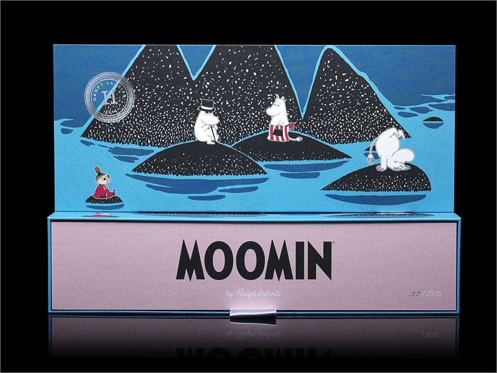 瑞典Moomin糖果禮盒包裝設(shè)計(jì)之正面與側(cè)面展示