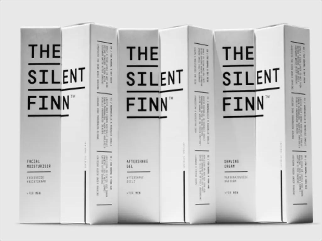 芬蘭The Silent Finn男士護(hù)膚品包裝盒設(shè)計