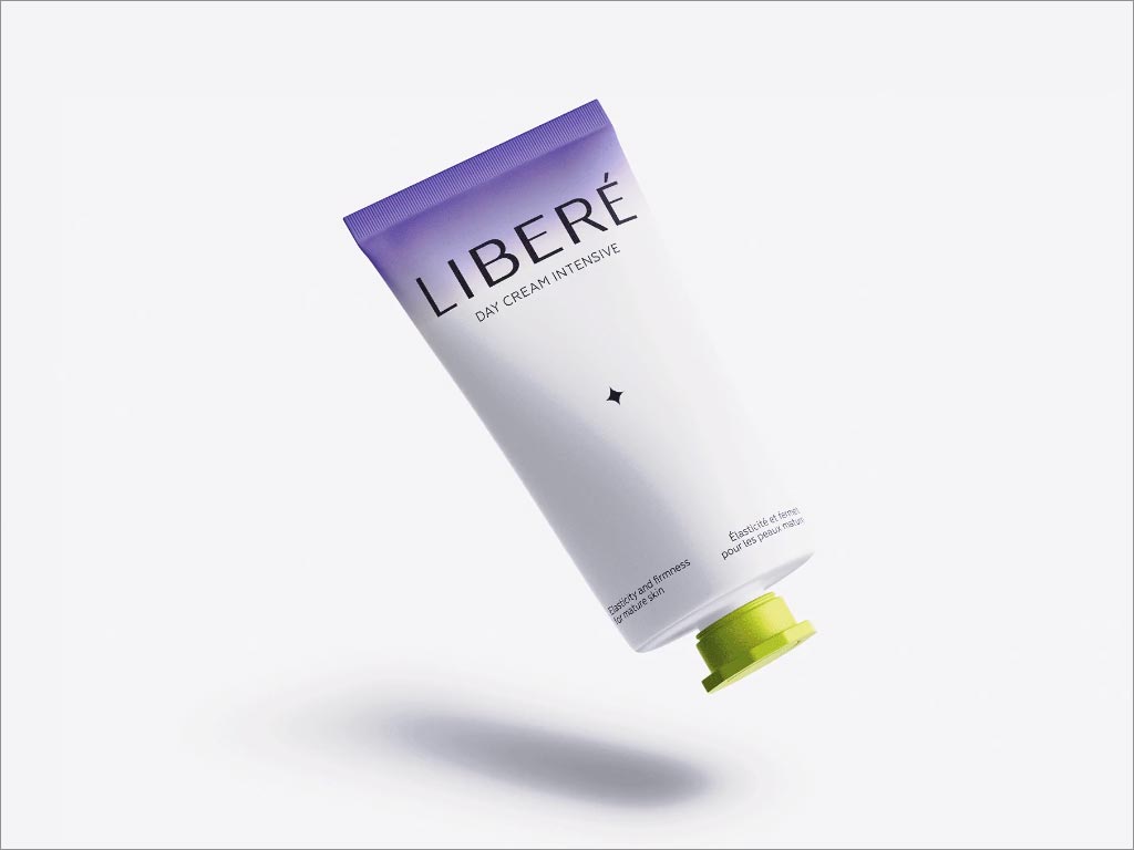 奇特而時尚的LIBERé護(hù)膚品軟管包裝設(shè)計