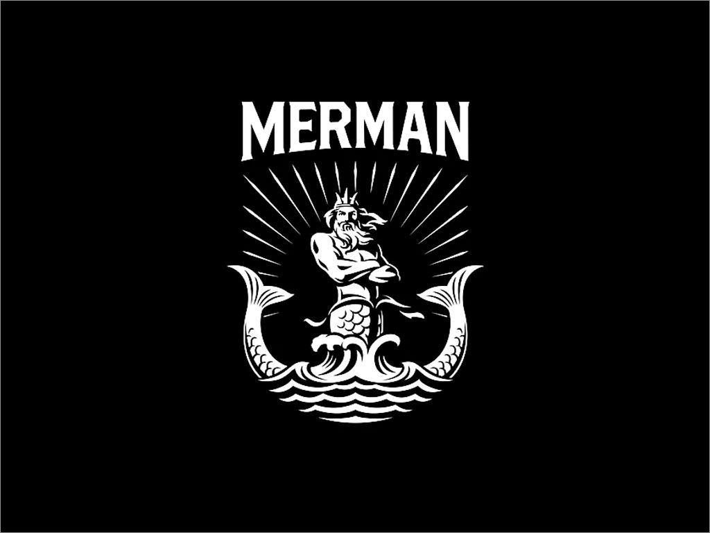 英國Merman獨(dú)立媒體制作公司品牌形象logo設(shè)計(jì)