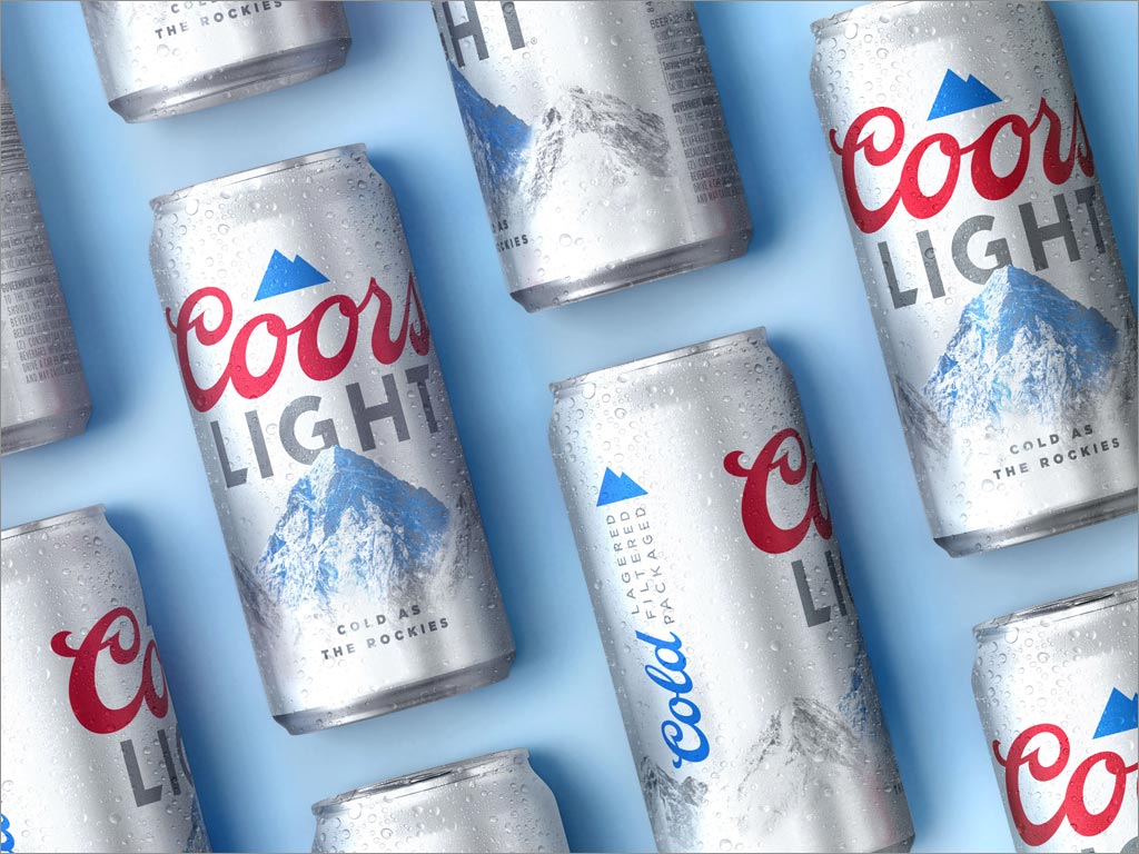 美國(guó)Coors Light易拉罐啤酒包裝設(shè)計(jì)