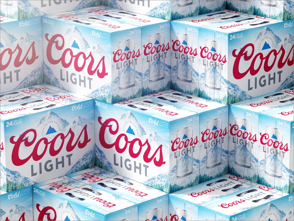 美國Coors Light啤酒外箱包裝設(shè)計(jì)