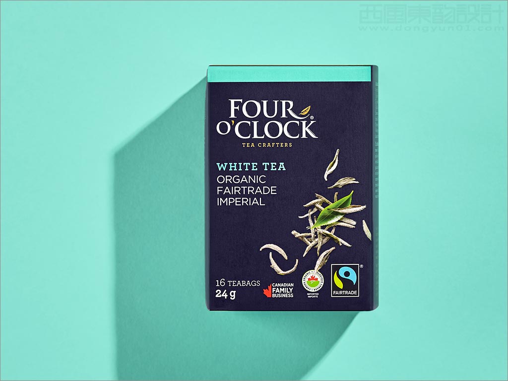 加拿大Four O'Clock有機(jī)茶飲品包裝盒設(shè)計