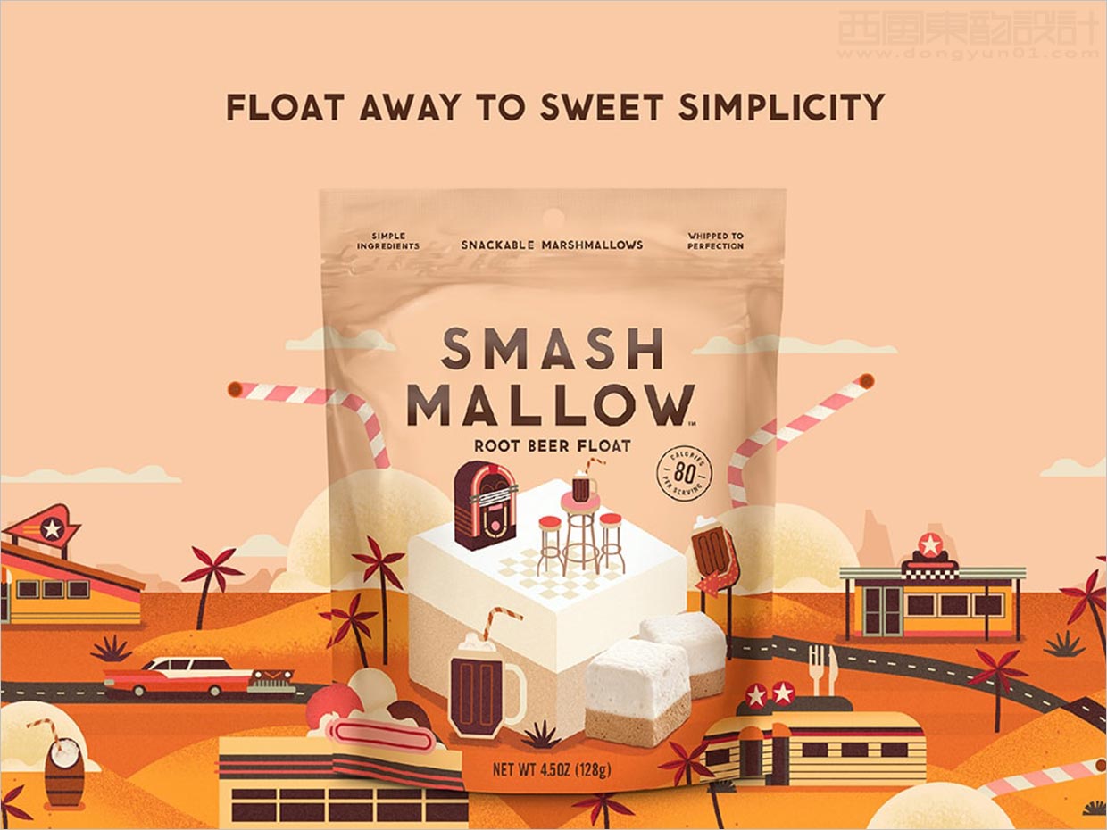 英國Smashmallow棉花糖休閑食品包裝設計