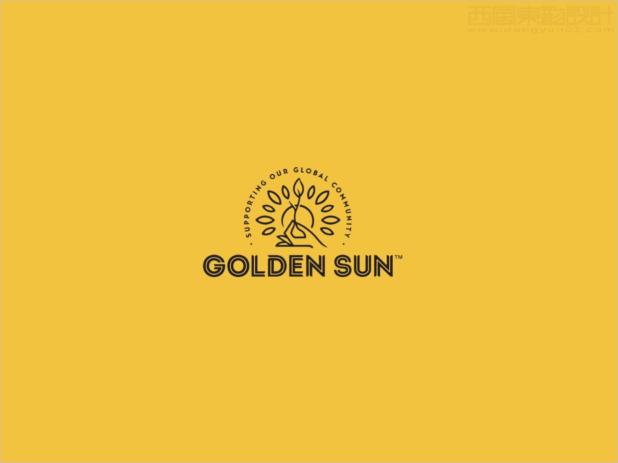 新西蘭Golden Sun系列調(diào)味食品logo設(shè)計