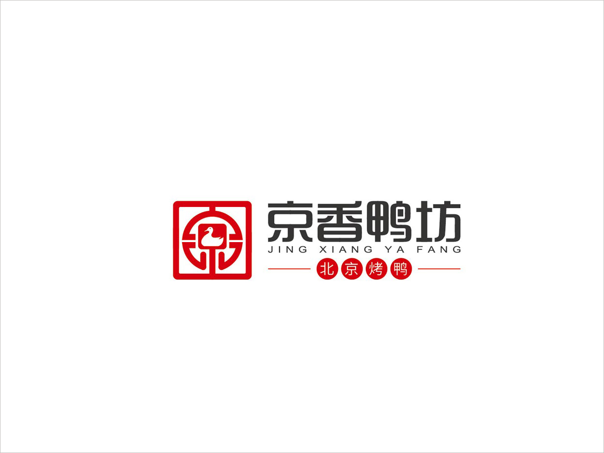 北京京香鴨坊餐飲連鎖品牌logo設(shè)計(jì)